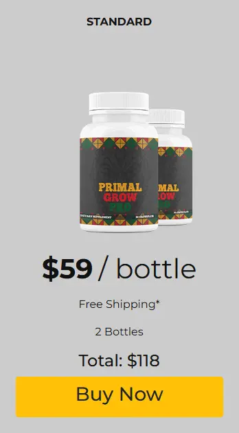 Primal Grow Pro  3 Bottle Price